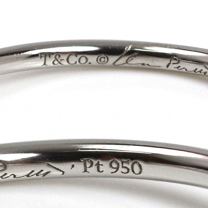 TIFFANY&Co. ティファニー Pt950プラチナ ウェディング シングルロウ リング・指輪 ダイヤモンド 6.5号 1.4g レディース【中古】【美品】