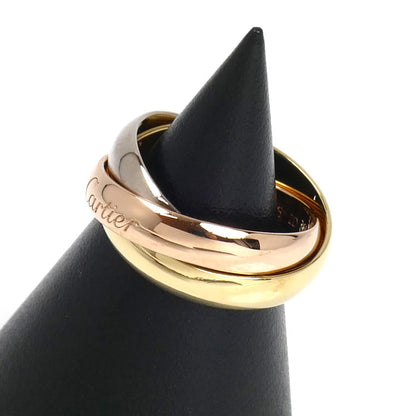 CARTIER カルティエ K18PG ピンクゴールド K18YG イエローゴールド K18WG トリニティ リング・指輪 6号 46 6.1g レディース【中古】【美品】