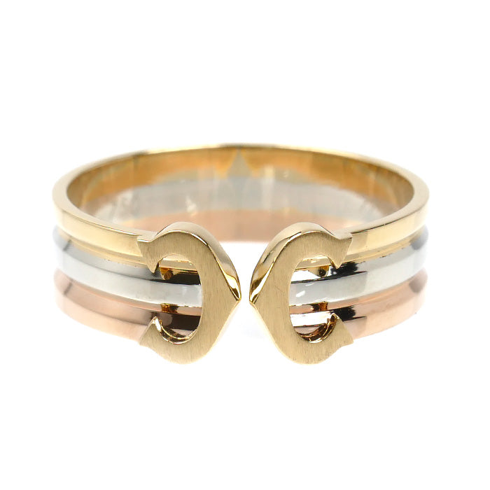 CARTIER カルティエ K18YG/WG/PG 2C リング・指輪 17号 57 4.6g レディース【中古】