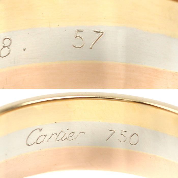 CARTIER カルティエ K18YG/WG/PG 2C リング・指輪 17号 57 4.6g レディース【中古】