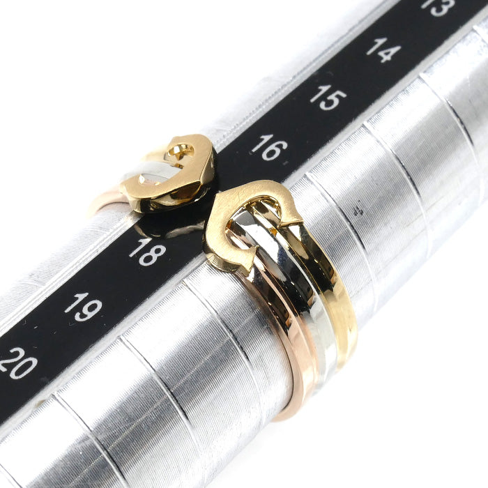 CARTIER カルティエ K18YG/WG/PG 2C リング・指輪 17号 57 4.6g レディース【中古】