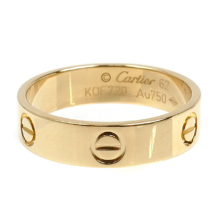 CARTIER カルティエ K18YG イエローゴールド ラブ リング・指輪 B4084662 21.5号 62 6.6g メンズ【中古】【美品】