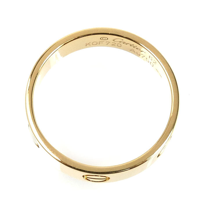 CARTIER カルティエ K18YG イエローゴールド ラブ リング・指輪 B4084662 21.5号 62 6.6g メンズ【中古】【美品】