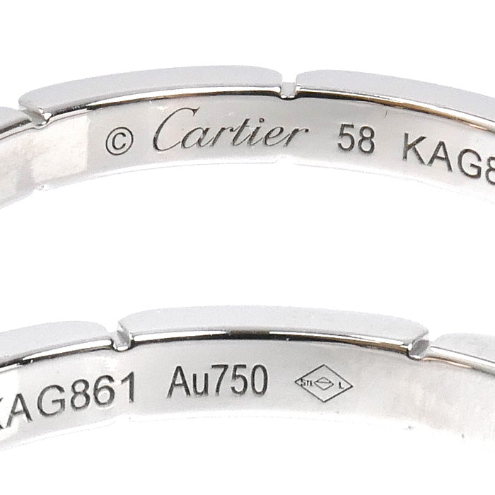 CARTIER カルティエ K18WG ホワイトゴールド マイヨンパンテール リング・指輪 B4083558 18号 58 4.5g メンズ【中古】【美品】