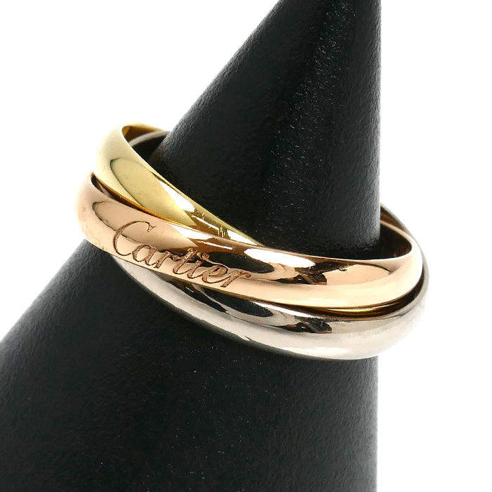 CARTIER カルティエ K18YG/PG/WG トリニティ リング・指輪 11号 51 4.8g レディース【中古】【美品】