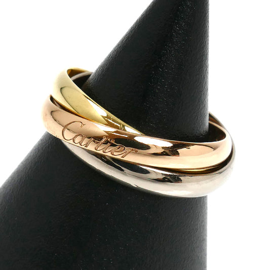 CARTIER カルティエ K18YG/PG/WG トリニティ リング・指輪 11号 51 4.8g レディース【中古】【美品】