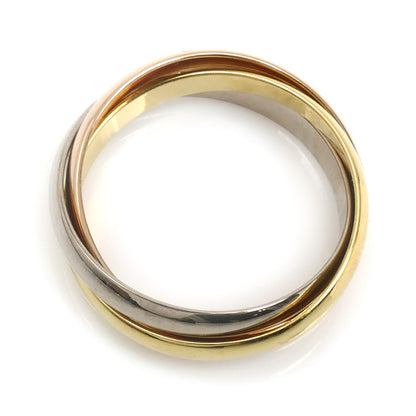 CARTIER カルティエ K18YG/PG/WG トリニティ リング・指輪 11号 51 4.8g レディース【中古】【美品】