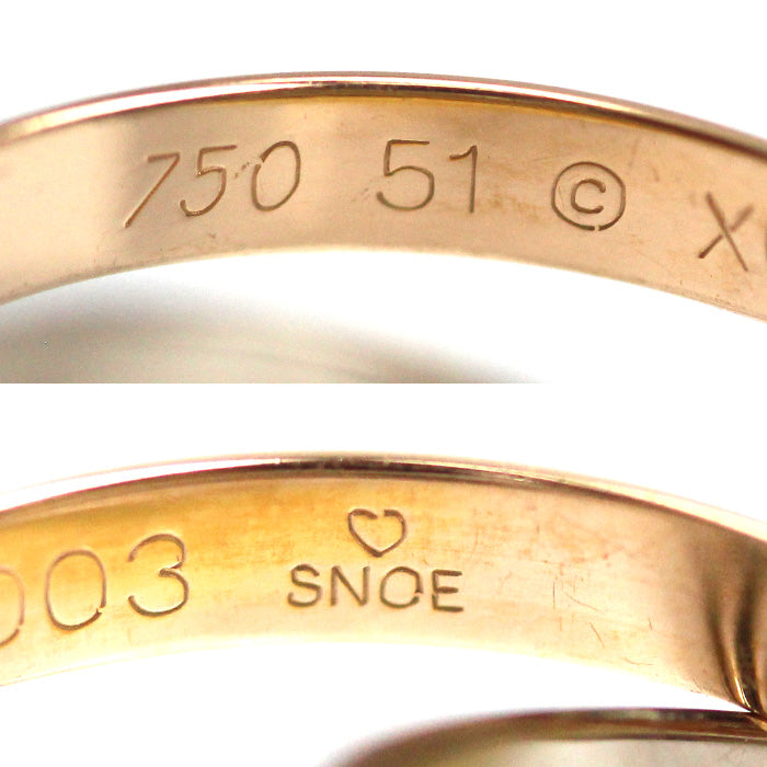 CARTIER カルティエ K18YG/PG/WG トリニティ リング・指輪 11号 51 4.8g レディース【中古】【美品】