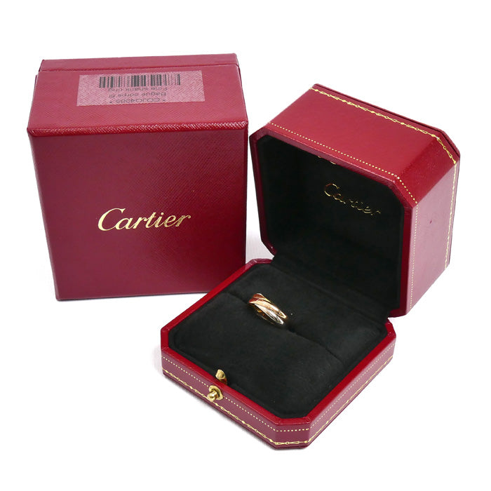 CARTIER カルティエ K18YG/PG/WG トリニティ リング・指輪 11号 51 4.8g レディース【中古】【美品】