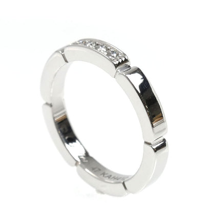 CARTIER カルティエ K18WG ホワイトゴールド マイヨンパンテール 4Pダイヤ リング・指輪 B4080447 7号 47 3.8g レディース【中古】【美品】