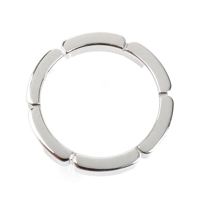 CARTIER カルティエ K18WG ホワイトゴールド マイヨンパンテール 4Pダイヤ リング・指輪 B4080447 7号 47 3.8g レディース【中古】【美品】