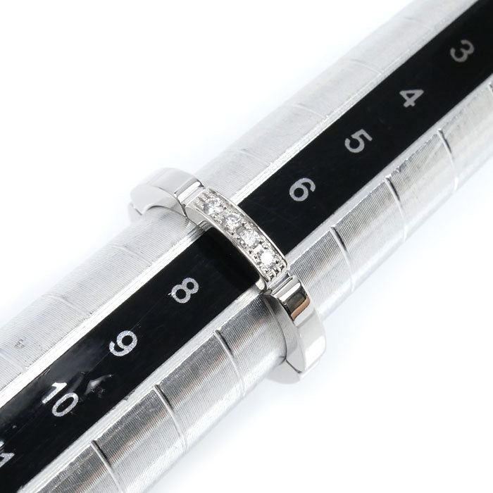 CARTIER カルティエ K18WG ホワイトゴールド マイヨンパンテール 4Pダイヤ リング・指輪 B4080447 7号 47 3.8g レディース【中古】【美品】