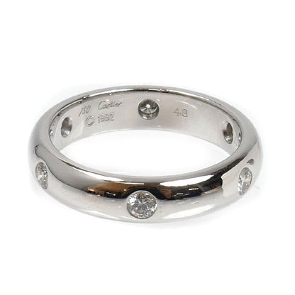 CARTIER カルティエ K18WG ホワイトゴールド ステラ ダイヤ リング・指輪 ダイヤモンド 8号 48 4.9g レディース【中古】【美品】