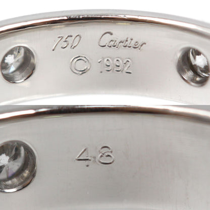 CARTIER カルティエ K18WG ホワイトゴールド ステラ ダイヤ リング・指輪 ダイヤモンド 8号 48 4.9g レディース【中古】【美品】