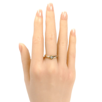 CARTIER カルティエ K18YG/PG/WG モノストーン ダイヤ リング・指輪 ダイヤモンド 10号 50 4.9g レディース【中古】【美品】