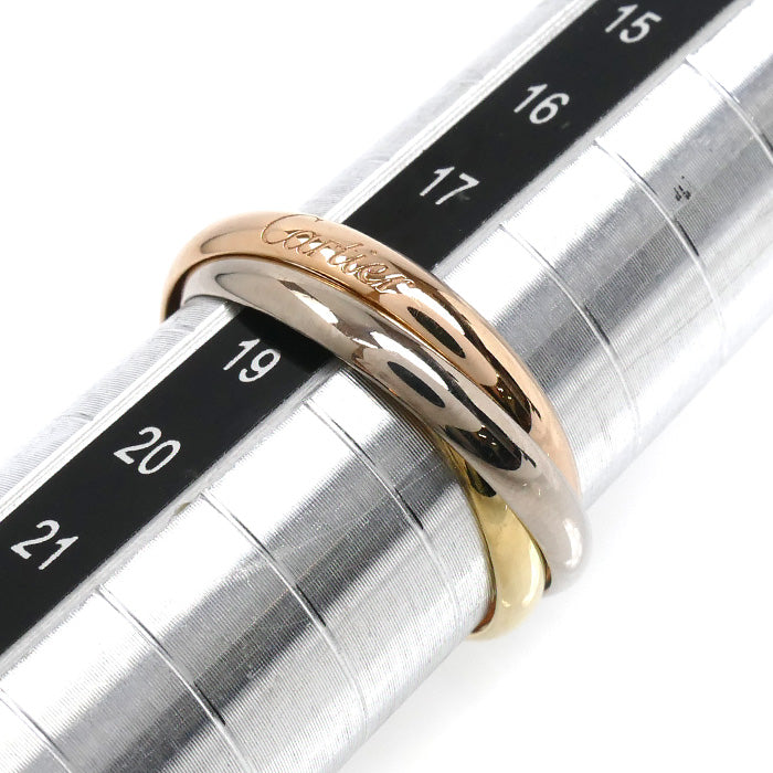 CARTIER カルティエ K18YG/PG/WG トリニティ リング・指輪 18号 58 5.8g レディース【中古】【美品】