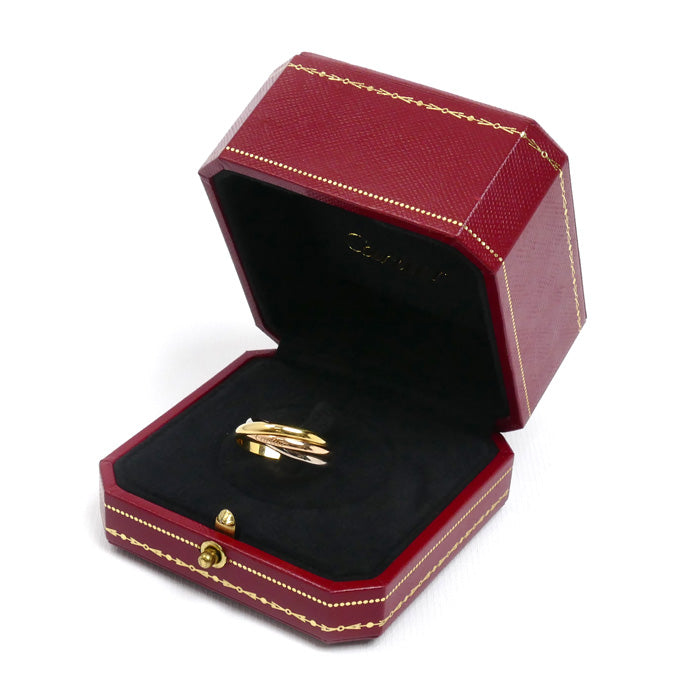 CARTIER カルティエ K18YG/PG/WG トリニティ リング・指輪 18号 58 5.8g レディース【中古】【美品】