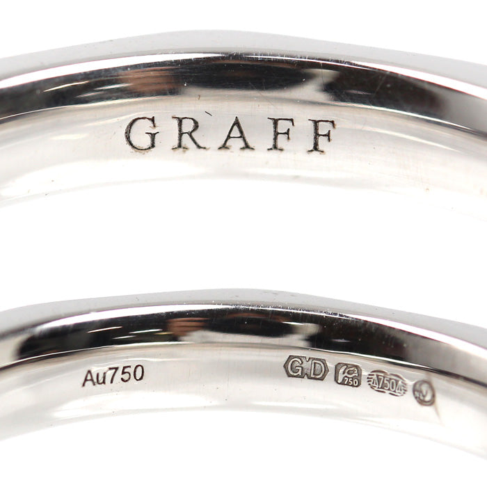 GRAFF グラフ K18WG ホワイトゴールド ローレンス シグネチャー ダイヤ リング・指輪 RGR870 ダイヤモンド 11.5号 4.9g レディース【中古】【美品】
