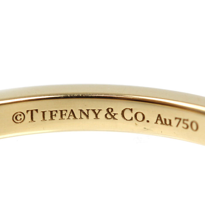 TIFFANY&Co. ティファニー K18YG イエローゴールド ソレスト ハーフ エタニティ ダイヤ リング・指輪 ダイヤモンド 21号 2.6g レディース【中古】【美品】