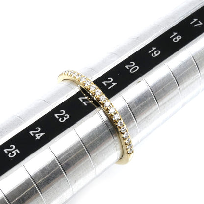 TIFFANY&Co. ティファニー K18YG イエローゴールド ソレスト ハーフ エタニティ ダイヤ リング・指輪 ダイヤモンド 21号 2.6g レディース【中古】【美品】