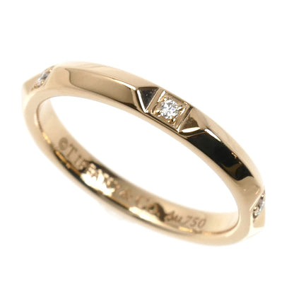 TIFFANY&Co. ティファニー K18PG ピンクゴールド トゥルーバンド ダイヤ リング・指輪 67134214 ダイヤモンド 11号 3.3g レディース【中古】【美品】