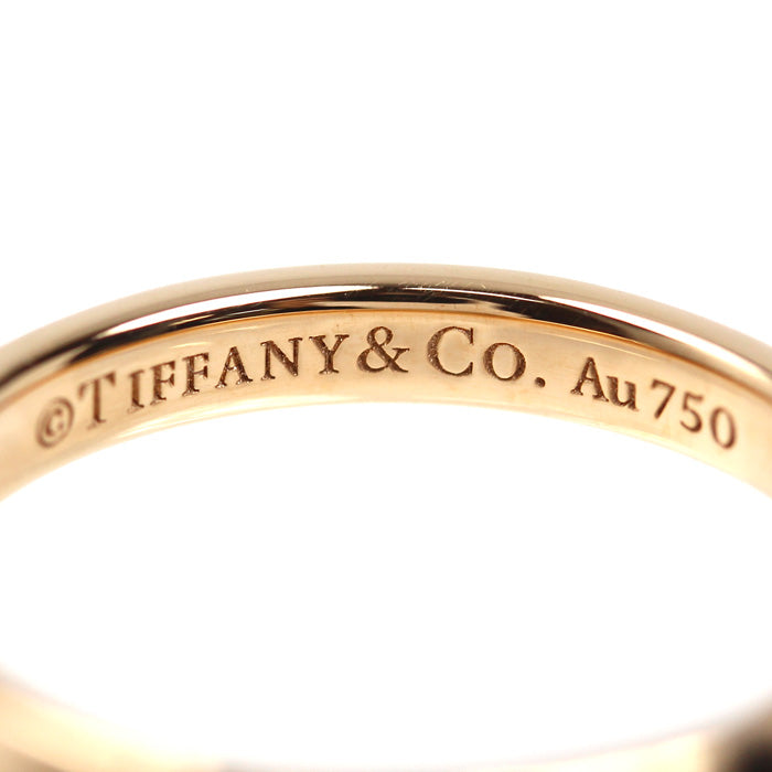 TIFFANY&Co. ティファニー K18PG ピンクゴールド トゥルーバンド ダイヤ リング・指輪 67134214 ダイヤモンド 11号 3.3g レディース【中古】【美品】