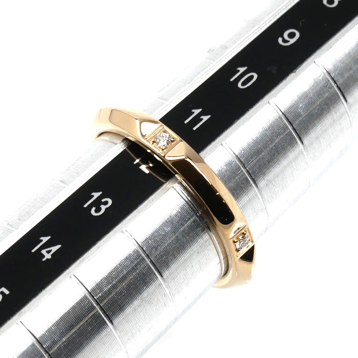 TIFFANY&Co. ティファニー K18PG ピンクゴールド トゥルーバンド ダイヤ リング・指輪 67134214 ダイヤモンド 11号 3.3g レディース【中古】【美品】