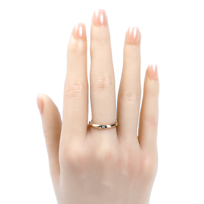 TIFFANY&Co. ティファニー K18PG ピンクゴールド トゥルーバンド ダイヤ リング・指輪 67134214 ダイヤモンド 11号 3.3g レディース【中古】【美品】