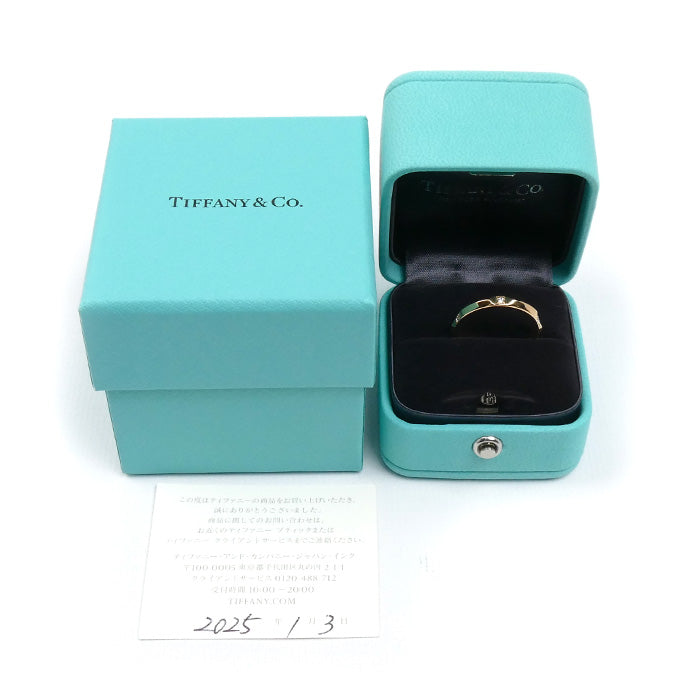 TIFFANY&Co. ティファニー K18PG ピンクゴールド トゥルーバンド ダイヤ リング・指輪 67134214 ダイヤモンド 11号 3.3g レディース【中古】【美品】
