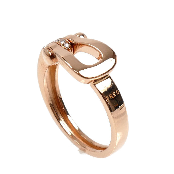 FRED フレッド K18PG ピンクゴールド フォース10 ダイヤ リング・指輪 ダイヤモンド 10号 4.1g レディース【中古】【美品】