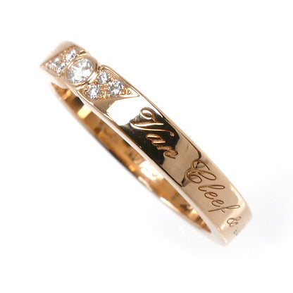 Van Cleef & Arpels ヴァンクリーフ＆アーペル K18PG ピンクゴールド トゥージュール シニアチュール エトワール リング・指輪 VCARP7RE00 ダイヤモンド 10号 50 3.8g レディース【中古】【美品】