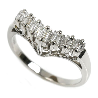 TASAKI タサキ Pt900プラチナ V字型 ダイヤ リング・指輪 ダイヤモンド0.50ct 13号 4.2g レディース【中古】【美品】