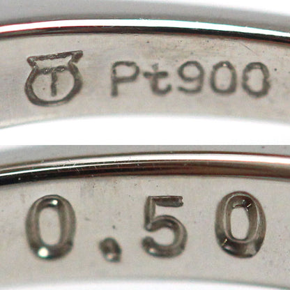TASAKI タサキ Pt900プラチナ V字型 ダイヤ リング・指輪 ダイヤモンド0.50ct 13号 4.2g レディース【中古】【美品】