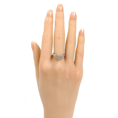 TASAKI タサキ Pt900プラチナ V字型 ダイヤ リング・指輪 ダイヤモンド0.50ct 13号 4.2g レディース【中古】【美品】