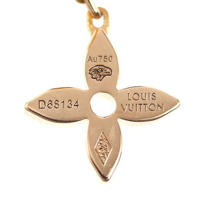 LOUIS VUITTON ルイ・ヴィトン K18PG ピンクゴールド モノグラム イディール ピアス Q96169 D68134 ダイヤモンド 1.1g 片耳 レディース【中古】【美品】