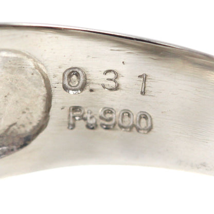 Pt900プラチナ 印台 リング・指輪 ダイヤモンド0.31ct 21号 8.9g メンズ【中古】