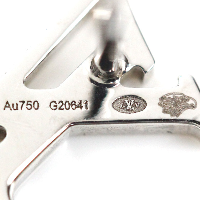 LOUIS VUITTON ルイ・ヴィトン K18WG ホワイトゴールド イディール ブロッサム ダイヤ ピアス G20641 ダイヤモンド 1.2g 片耳のみ レディース【中古】