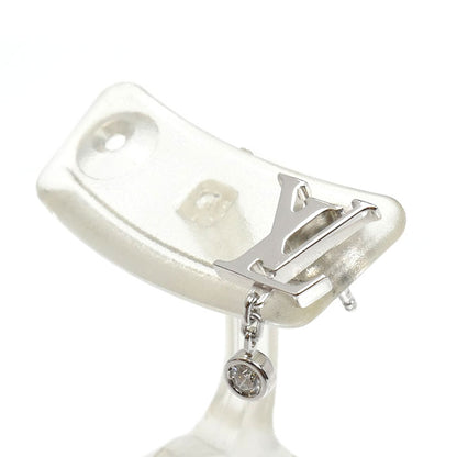 LOUIS VUITTON ルイ・ヴィトン K18WG ホワイトゴールド イディール ブロッサム ダイヤ ピアス Q96544 G73510 ダイヤモンド 1.2g 片耳のみ レディース【中古】【美品】