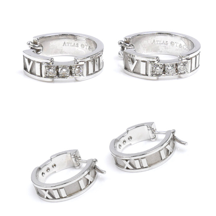 TIFFANY&Co. ティファニー K18WG ホワイトゴールド アトラス ダイヤ