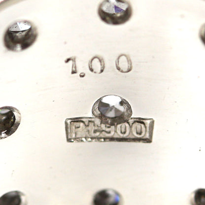 Pt900プラチナ 印台 リング・指輪 ダイヤモンド1.00ct 21号 17.8g メンズ【中古】