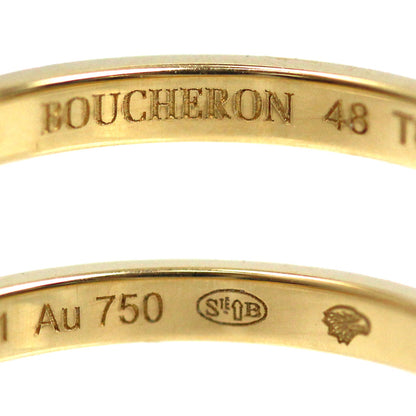 Boucheron ブシュロン K18YG イエローゴールド キャトル クルドパリ スモール リング・指輪 JAL01165 8号 48 2.0g レディース【中古】【美品】