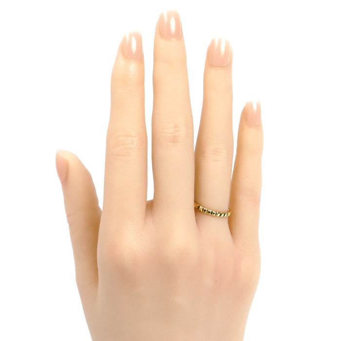 Boucheron ブシュロン K18YG イエローゴールド キャトル クルドパリ スモール リング・指輪 JAL01165 8号 48 2.0g レディース【中古】【美品】