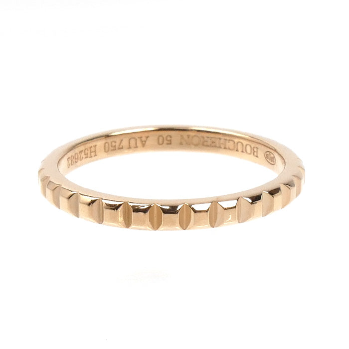 Boucheron ブシュロン K18PG ピンクゴールド キャトル クルドパリ スモール リング・指輪 JAL01164 10号 50 2.0g レディース【中古】【美品】