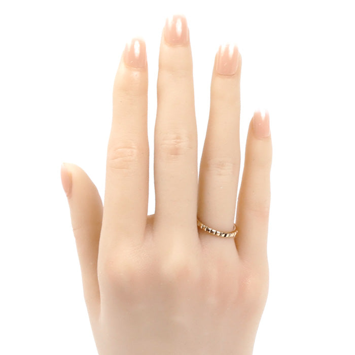 Boucheron ブシュロン K18PG ピンクゴールド キャトル クルドパリ スモール リング・指輪 JAL01164 10号 50 2.0g レディース【中古】【美品】