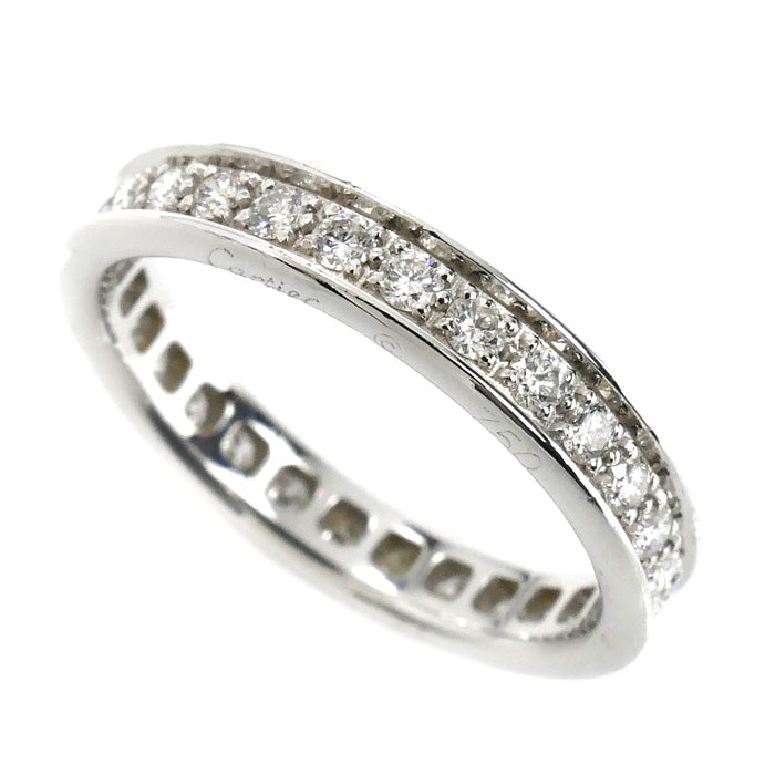 CARTIER カルティエ K18WG ホワイトゴールド バレリーナ ウェディング ダイヤ リング・指輪 ダイヤモンド 9号 49 2.8g フルエタニティ レディース【中古】