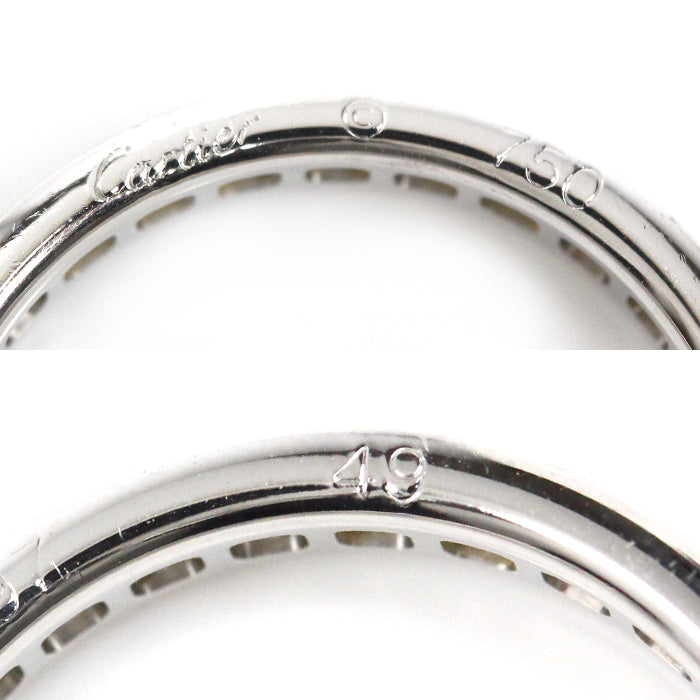 CARTIER カルティエ K18WG ホワイトゴールド バレリーナ ウェディング ダイヤ リング・指輪 ダイヤモンド 9号 49 2.8g フルエタニティ レディース【中古】