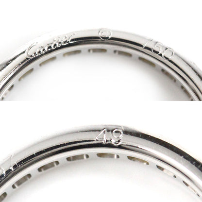 CARTIER カルティエ K18WG ホワイトゴールド バレリーナ ウェディング ダイヤ リング・指輪 ダイヤモンド 9号 49 2.8g フルエタニティ レディース【中古】