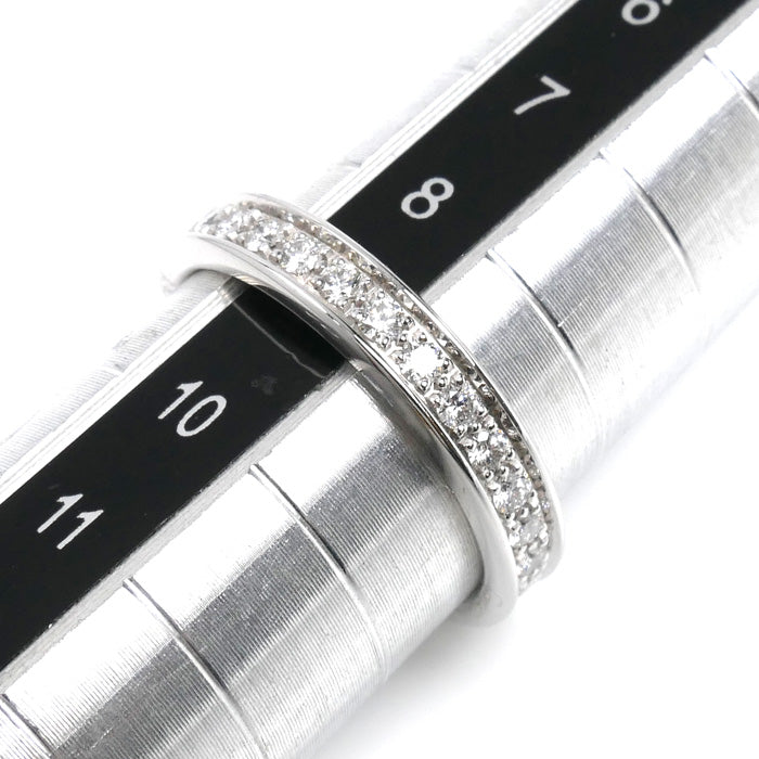 CARTIER カルティエ K18WG ホワイトゴールド バレリーナ ウェディング ダイヤ リング・指輪 ダイヤモンド 9号 49 2.8g フルエタニティ レディース【中古】