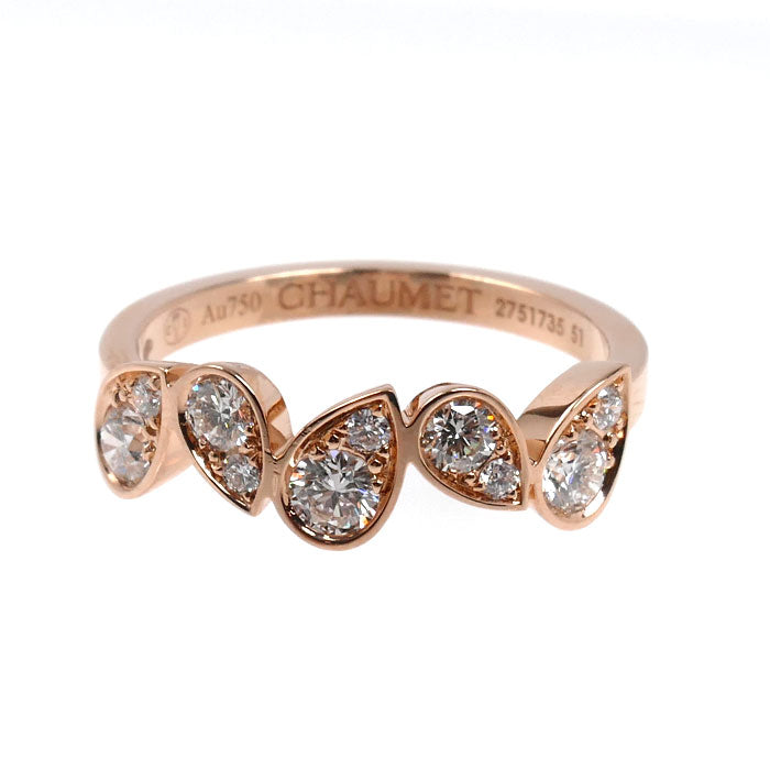 Chaumet ショーメ K18PG ピンクゴールド ジョセフィーヌ Ronde d'Aigrettes リング・指輪 083843 ダイヤモンド 11号 51 3.0g レディース【中古】【美品】