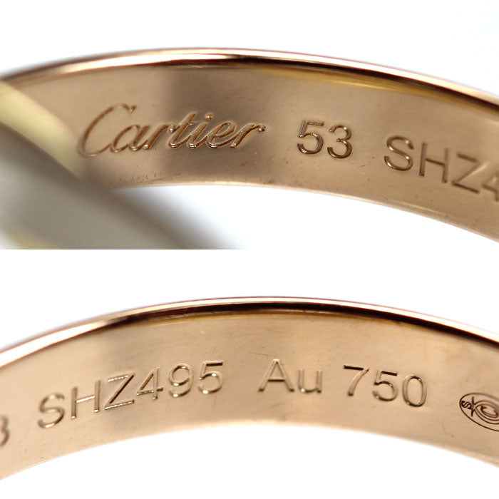 CARTIER カルティエ K18YG/PG/WG トリニティ クラシック リング・指輪 B4234253 13号 53 8.2g レディース【中古】【美品】